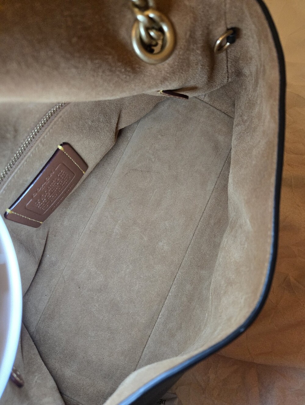 COACH Black Chain Chelsea 30 Shoulder Bag - Picture 8 of 12